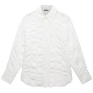 Mint Velvet White Textured Oversized Shirt